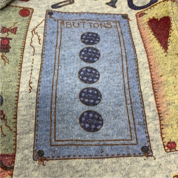 Purplish London Sewing/Country Graphic Sweater - Picture 2 of 8